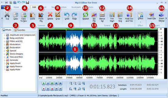 Edit music files
